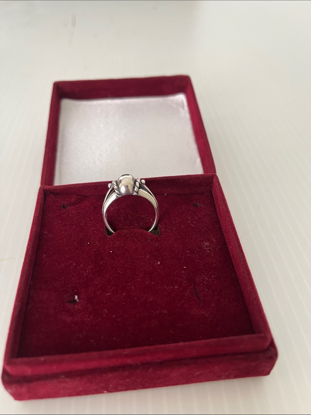 925 Vintage Sterling Silver Ring Size 7.5 - Picture 3 of 11